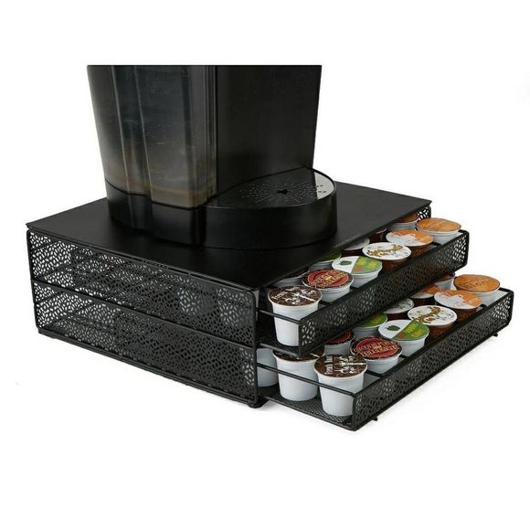 Mind Reader 72 K-Cup Coffee Storage Drawer Holder Black 5.1" H x 13" W x 12.8" L - Picture 6 of 7